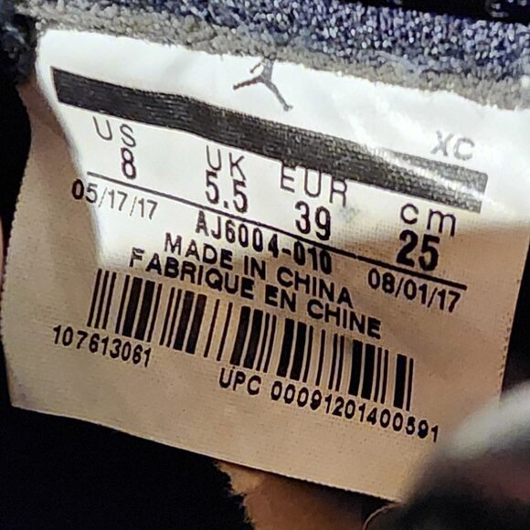 Nike Air Jordan 1 Retro Low NS Black Python Suede Leather Sneakers Women's 8 - Picture 10 of 10